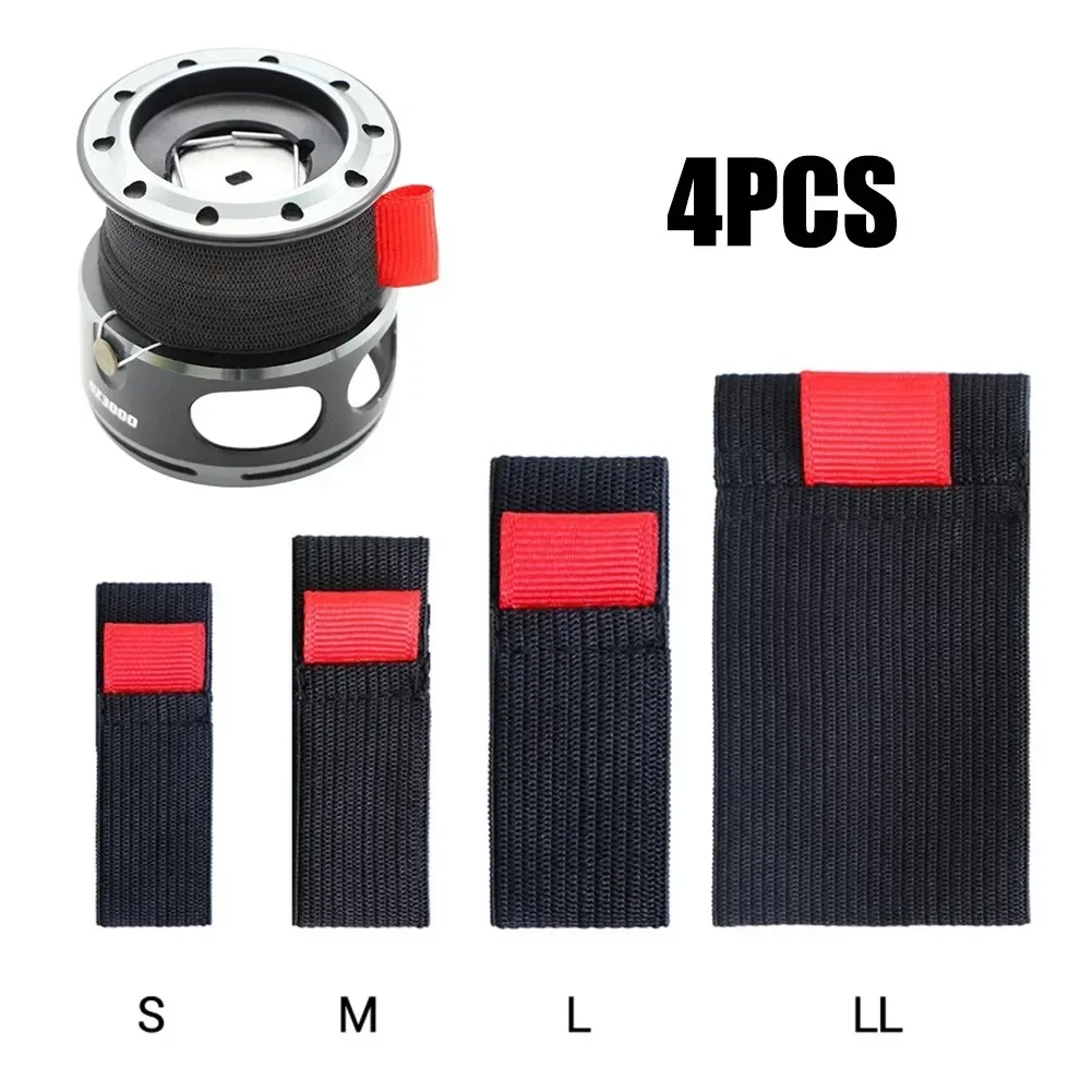 4pcs Elastic Fishing Spool Bel - Mesh Coil Strip ulasan dan harga