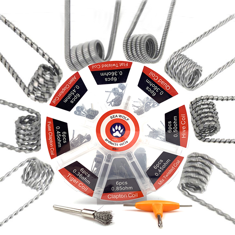 Prebuilt Coil 8 Types Alien Cl - Clapton Wire Pre Built ulasan dan harga