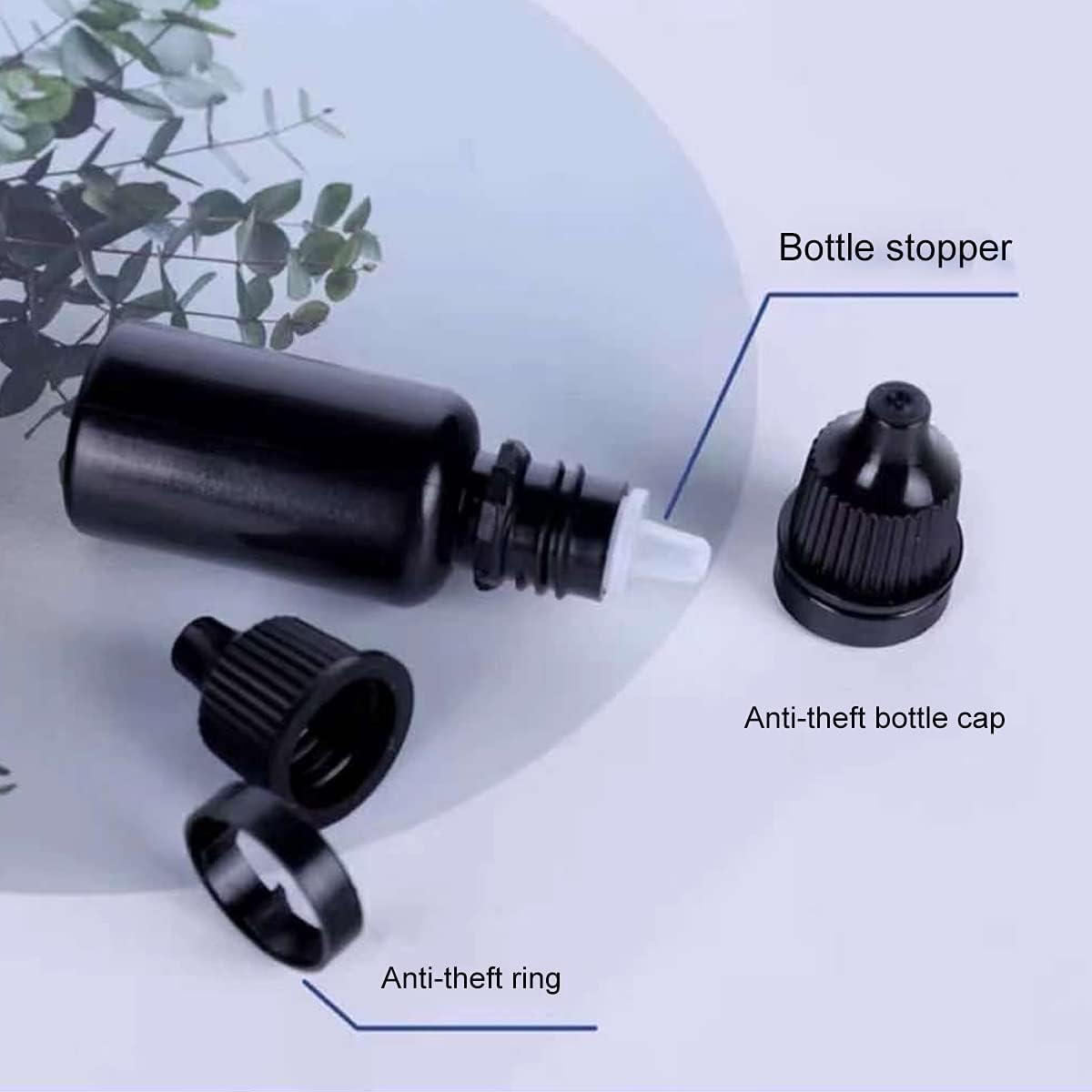 5pcs 5-20ml Black Plastic Bott - Juice Bottle Dropper ulasan dan harga