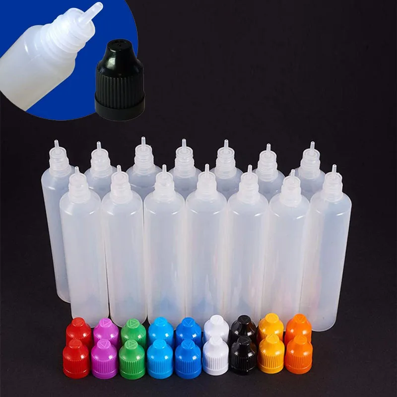 100Pcs 30mL 60ml Squeezable LD - Juice Bottle Dropper ulasan dan harga