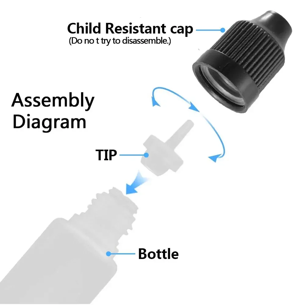 100Pcs 30mL 60ml Squeezable LD - Juice Bottle Dropper ulasan dan harga