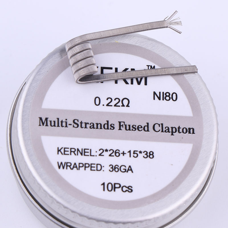 NEW XFKM 10pcs/box NI80 High D - Clapton Wire Pre Built ulasan dan harga