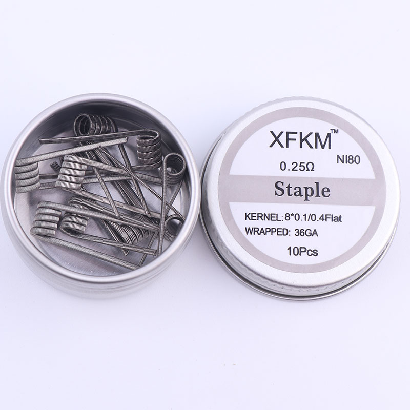 NEW XFKM 10pcs/box NI80 High D - Clapton Wire Pre Built ulasan dan harga