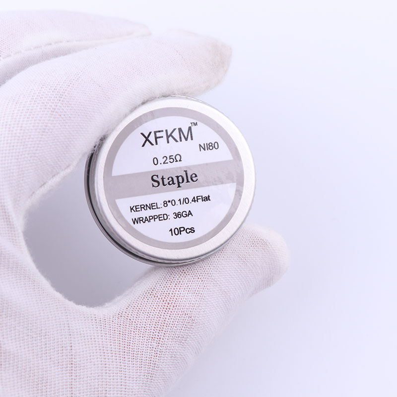 NEW XFKM 10pcs/box NI80 High D - Clapton Wire Pre Built ulasan dan harga