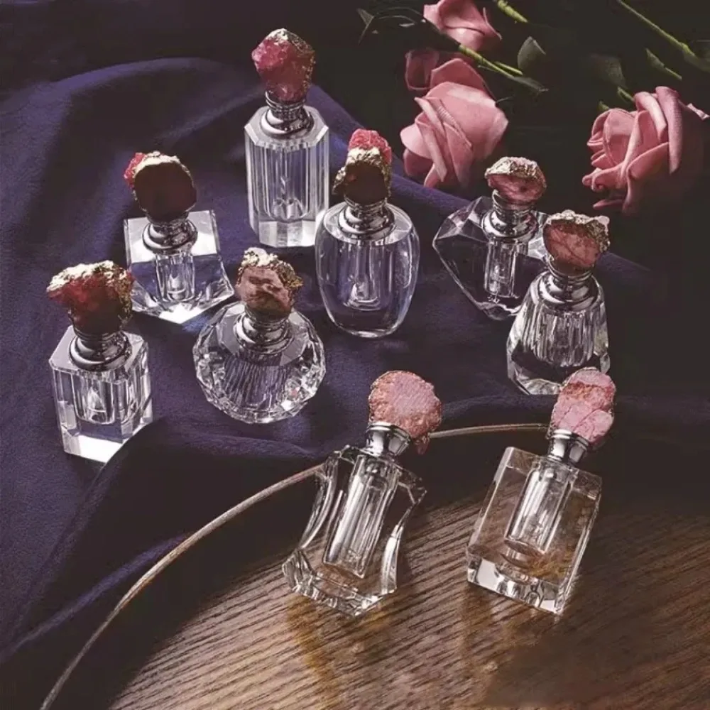 Vintage Pink Crystal Essential - Juice Bottle Dropper ulasan dan harga