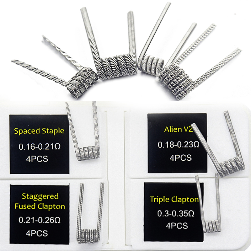16pcs NI80 Fused Clapton Prebu - Clapton Wire Pre Built ulasan dan harga