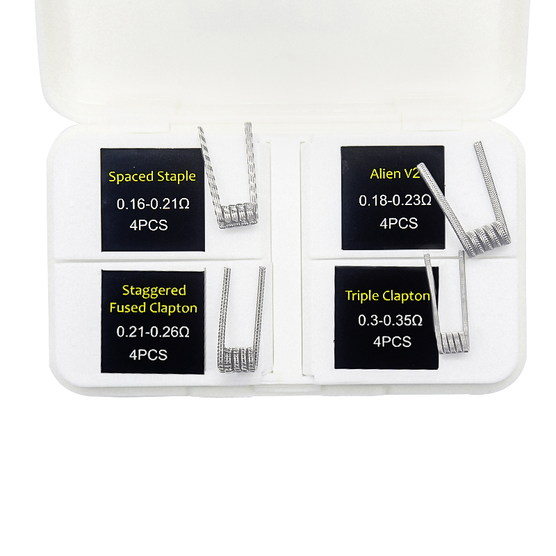 16pcs NI80 Fused Clapton Prebu - Clapton Wire Pre Built ulasan dan harga