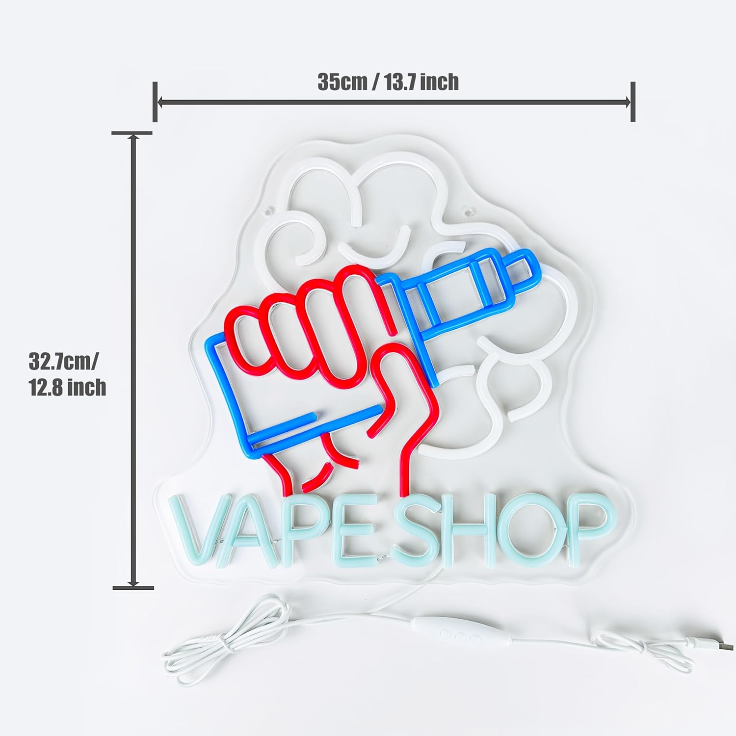 Vape Shop Neon Signs LED Neon  - Vaping Store ulasan dan harga