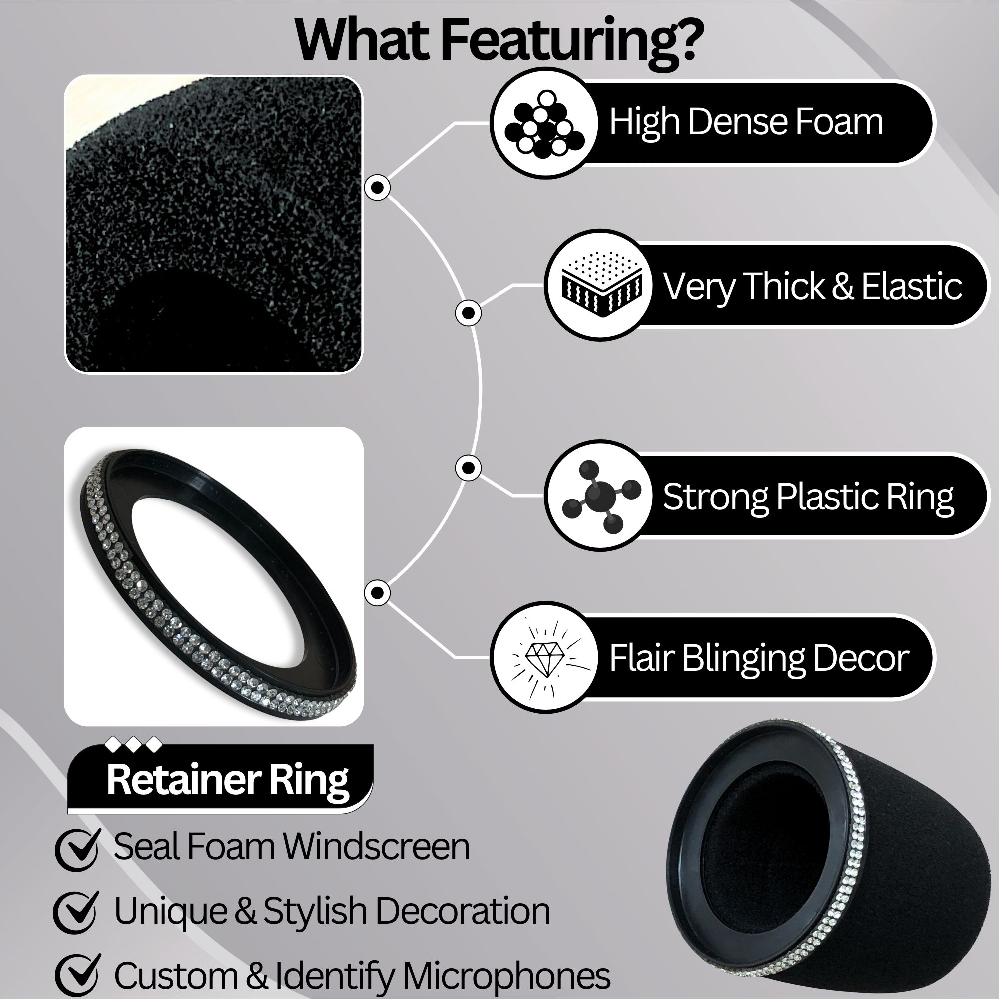 Shining MV7 Pop Filter for Shu - Shure Mic Mv7 ulasan dan harga