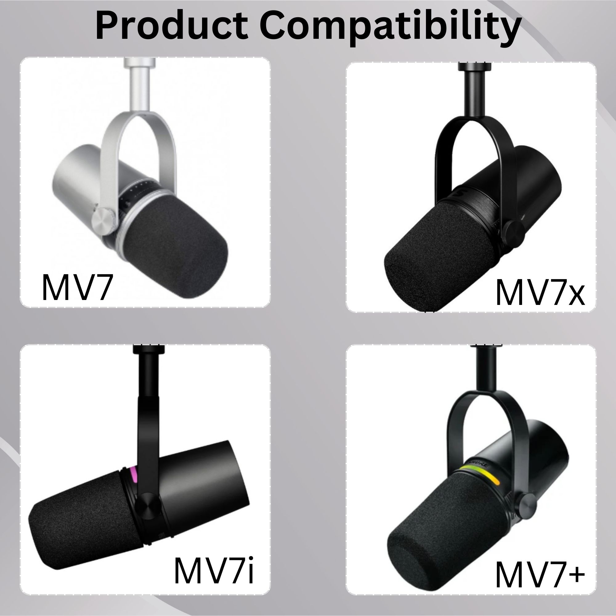 Shining MV7 Pop Filter for Shu - Shure Mic Mv7 ulasan dan harga