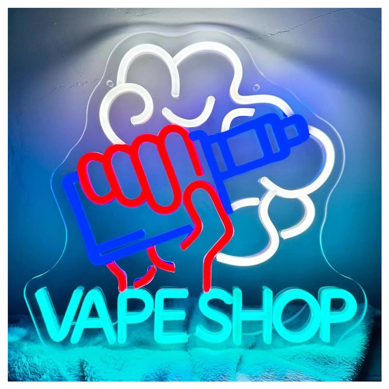Vape Shop Neon Sign Hand Holdi - Vaping Store ulasan dan harga